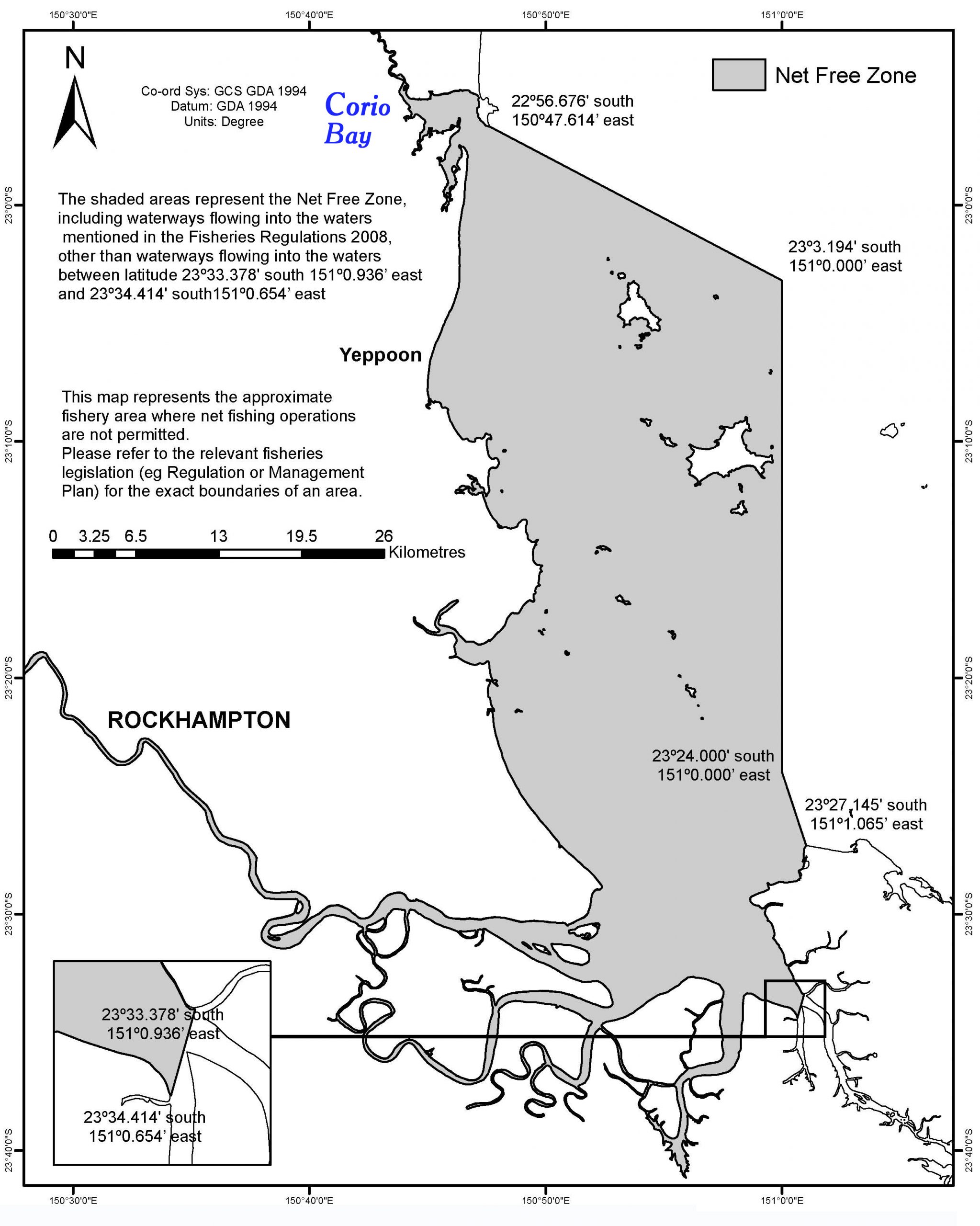 The Capricorn net closure area