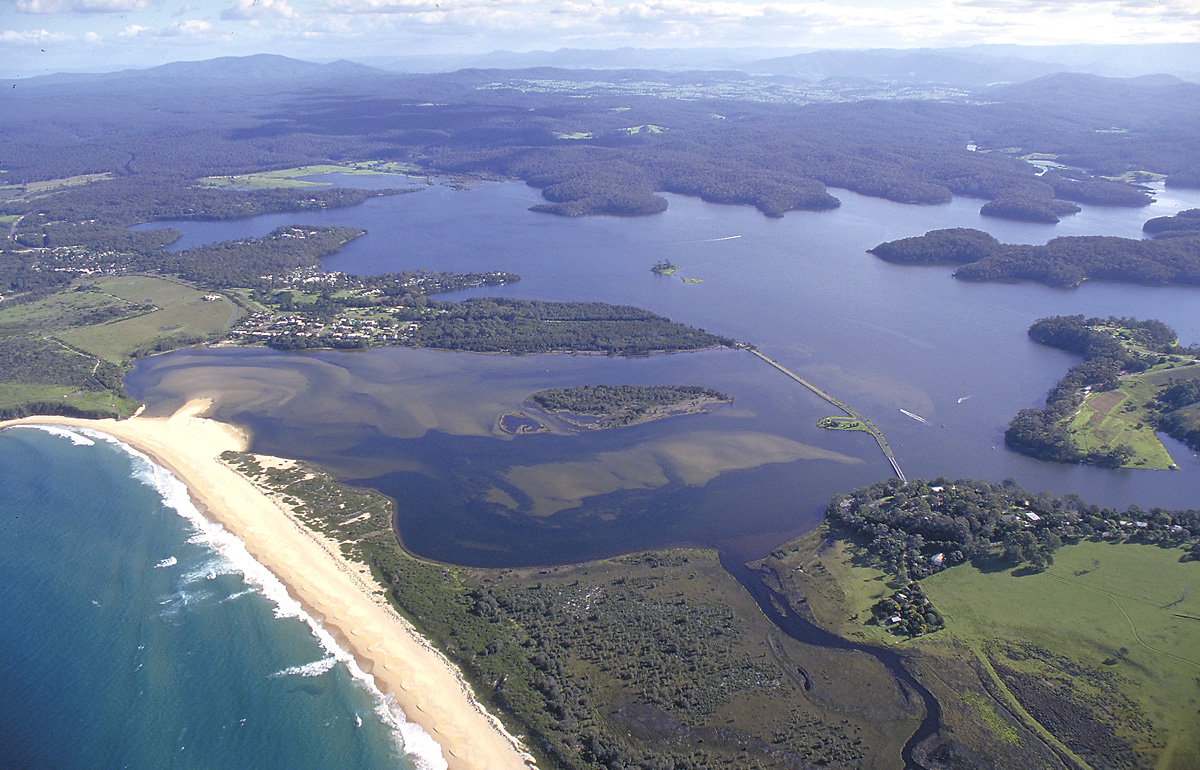 Wallaga Lake is just north of Bermagui. Picture John Lugg, NSW Govt