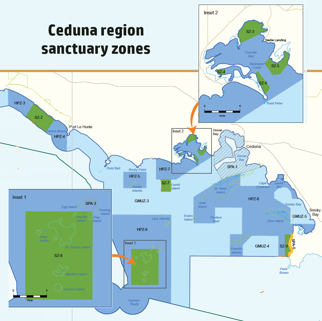Ceduna marine sanctuary zones