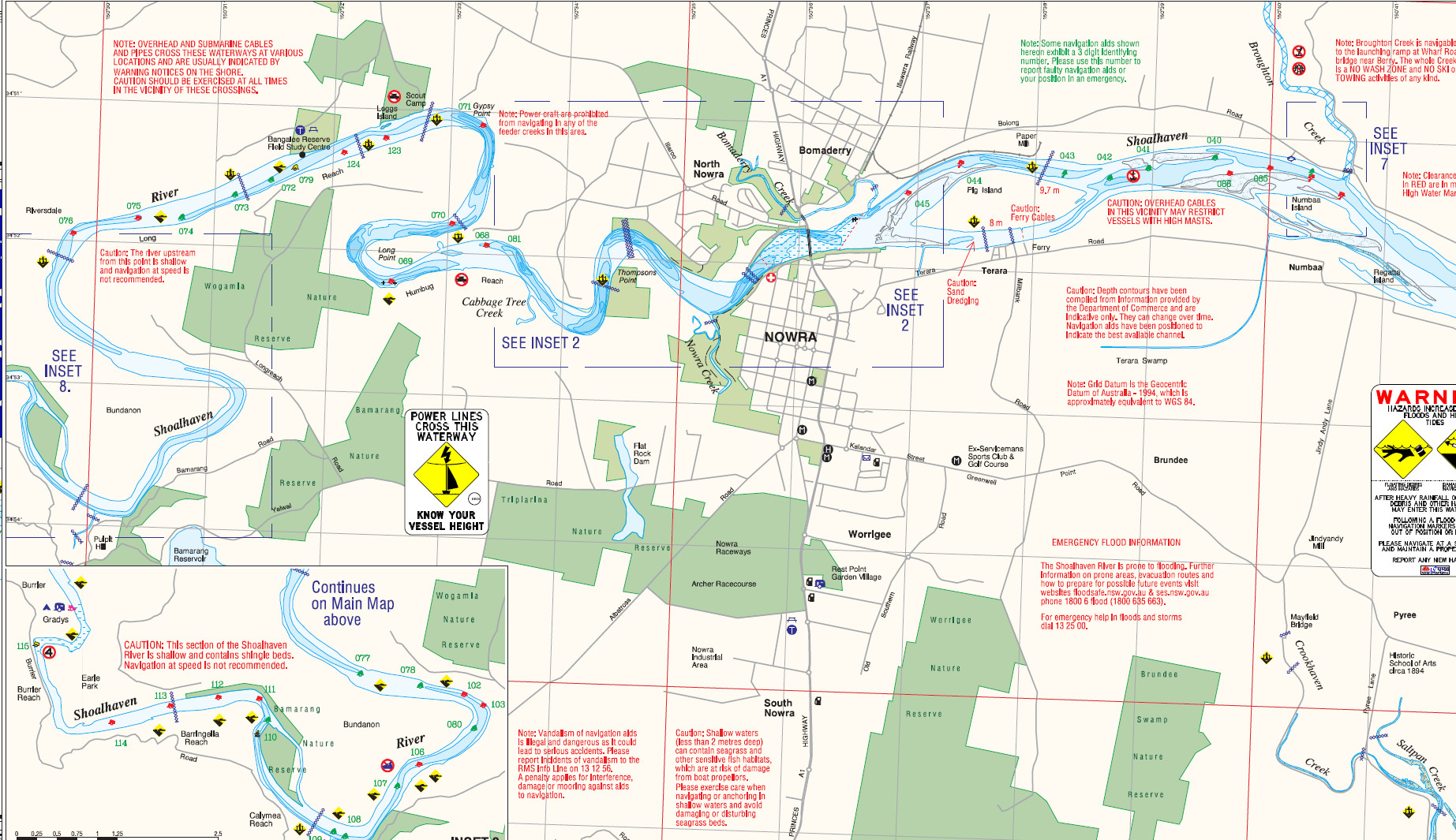 Nowra boating map